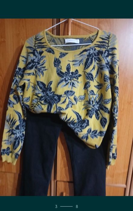 Okazja jeansy H&M +sweterek ciepły roz 38