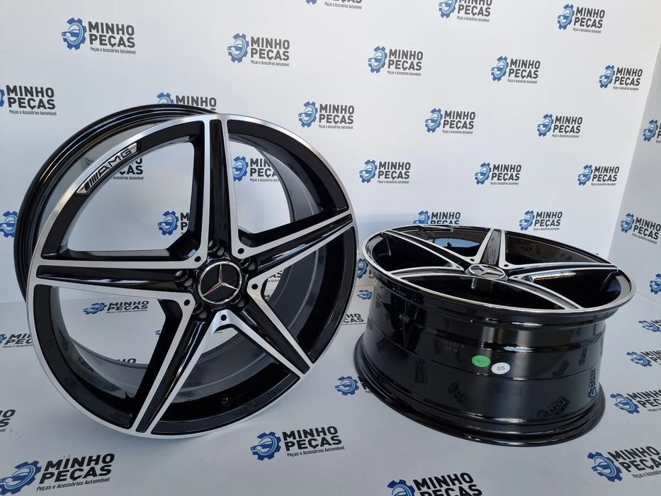 Jantes Mercedes (W205) AMG em 18 Preto Polido
