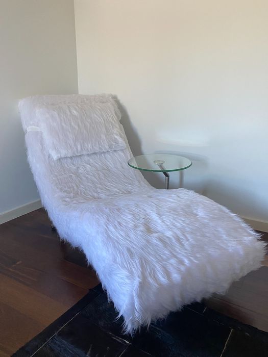 Sofá Chaise Longue de Pêlo da Interforma/Divani e Divani
