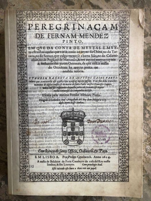 Peregrinação, de Fernão Mendes Pinto - 1ª edição