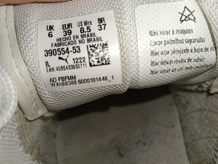 Sapatilhas puma patricamente novas  calça 38/39