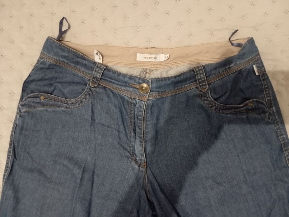 Spodnie rybaczki jeansowe Sandwich 44