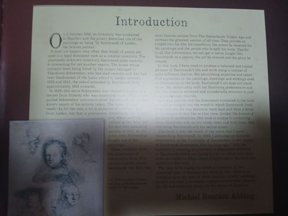 Livro Rembrandt em Inglês