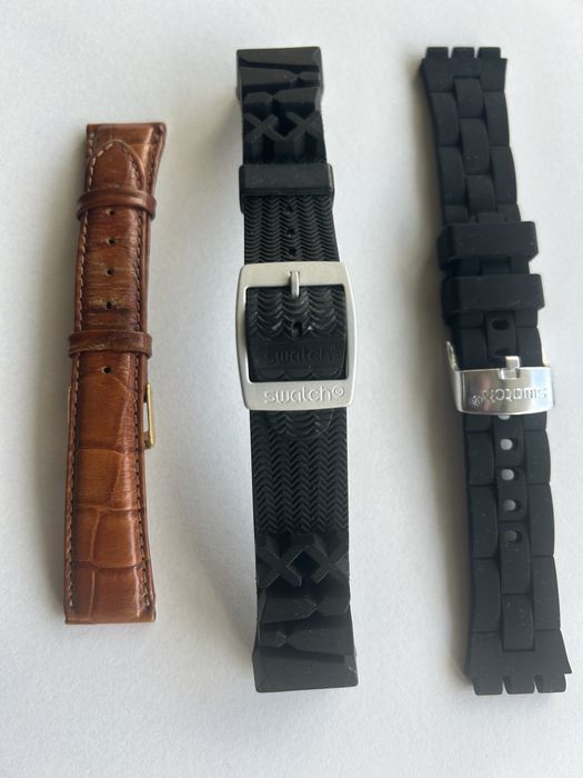 2 pulseiras swatch 1 longines novas