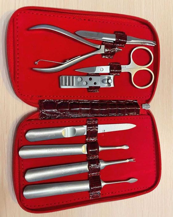 Большой набор для маникюра от solingen german, 8 предметов