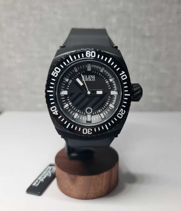 Чоловічий годинник Elini Barokas 12988 Swiss made Sapphitek 48 mm 100m