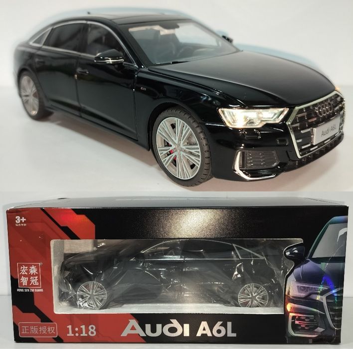 AUDI A6L модель 1:18 Hongsen Model Металл звук свет