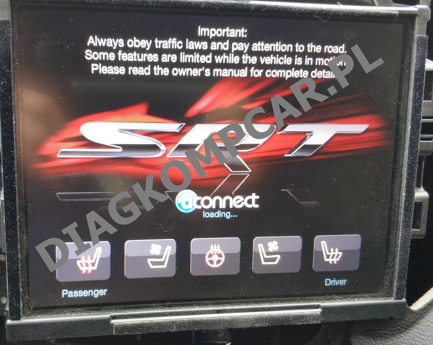 Polskie Menu Uconnect Chrysler Dodge Jeep Maserati