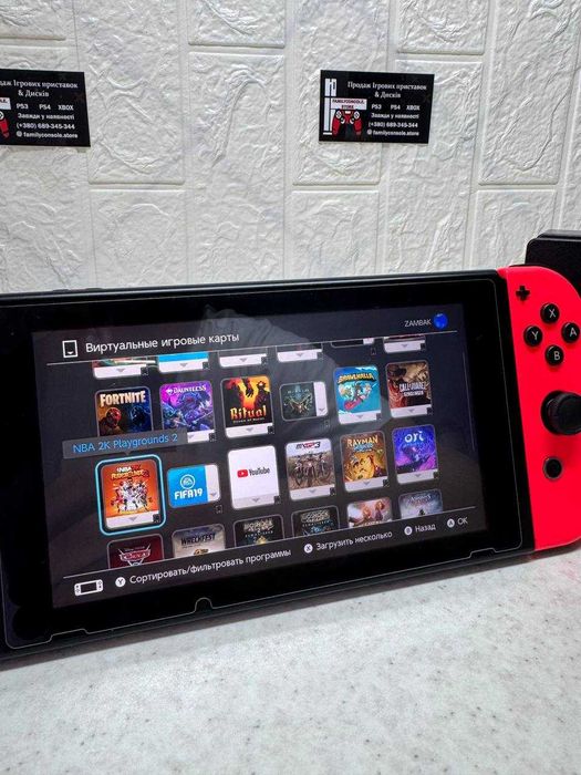 Nintendo Switch V2 25 ІГОР у комплекті. Повний комплект з оригінальним комлектом