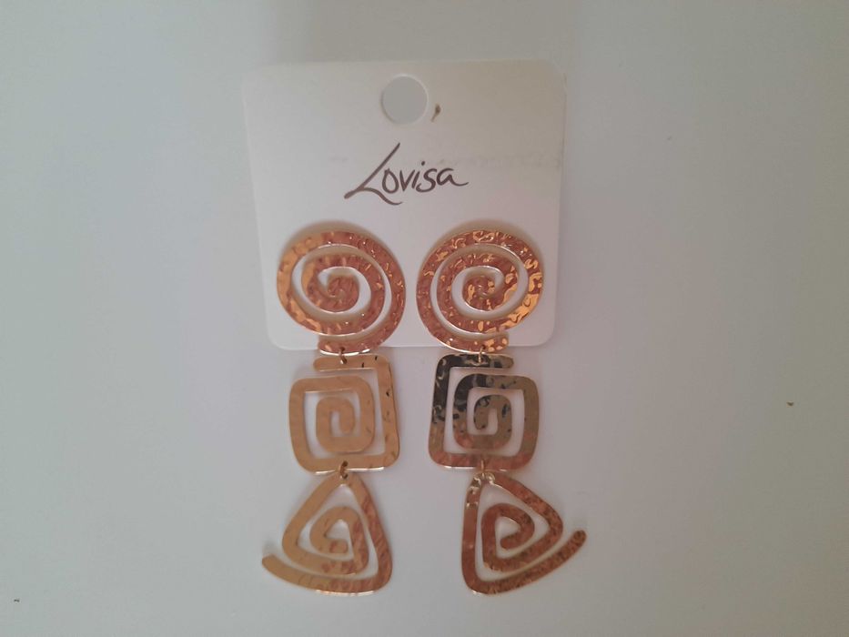 Duże wiszące kolczyki niemieckie Lovisa etnicznce wzory