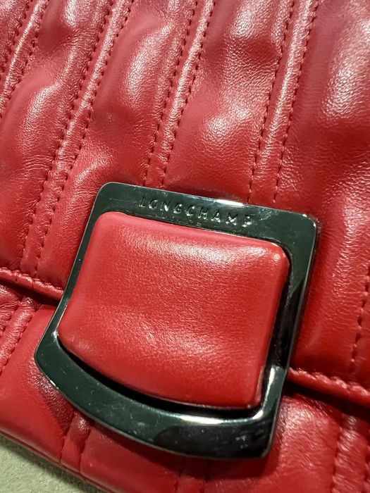 Сумка longchamp brioche червона