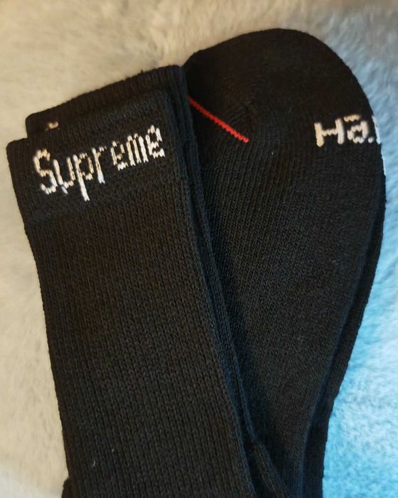 4 pary skarpet frotte czarne 42/46 Hanes