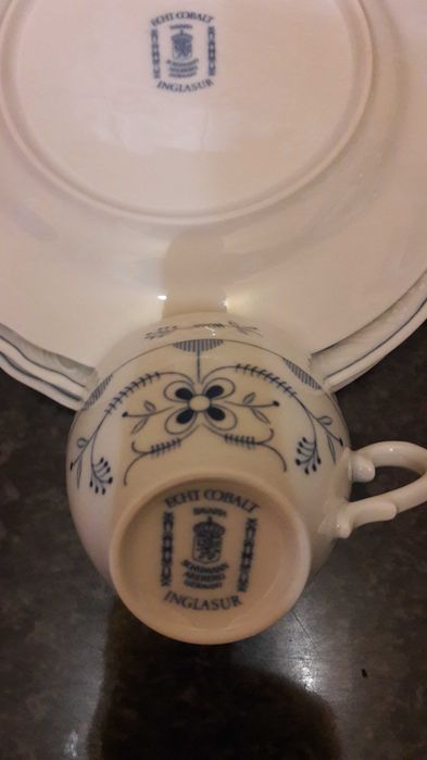 Тарелка чайная пара сервиз винтаж  клеймо Бавария