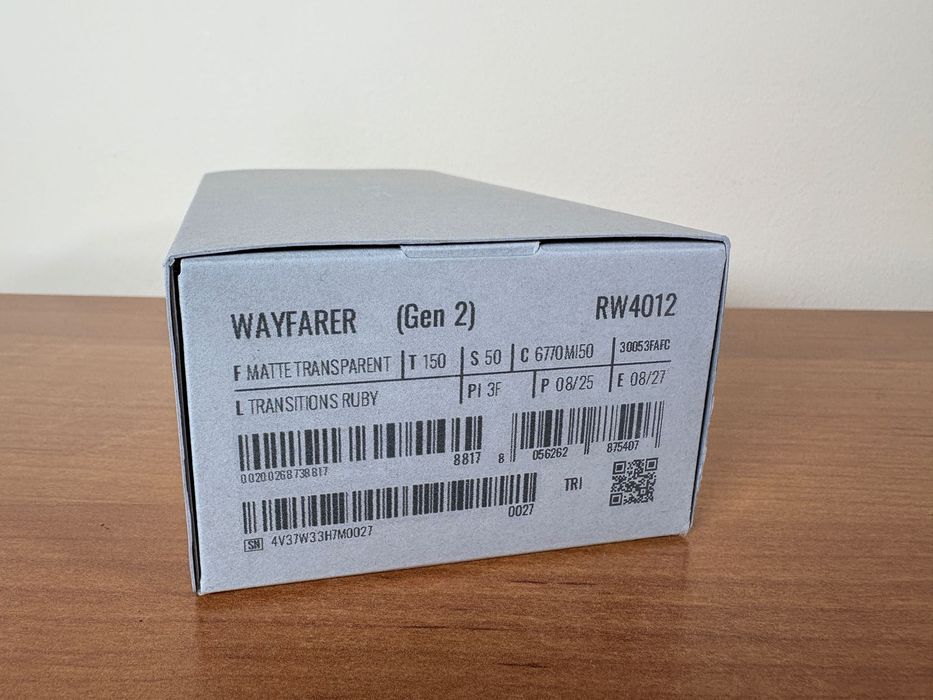 Gen 2 Ray Ban Meta RW4012 Wayfarer Transitions Ruby LIMITOWANA EDYCJA