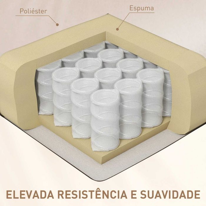 Sofá de Massagem, Cadeira Relax Elétrica, Reclinação 145, Bege