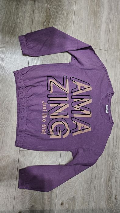 Bluzka na długi rękaw 140 cm