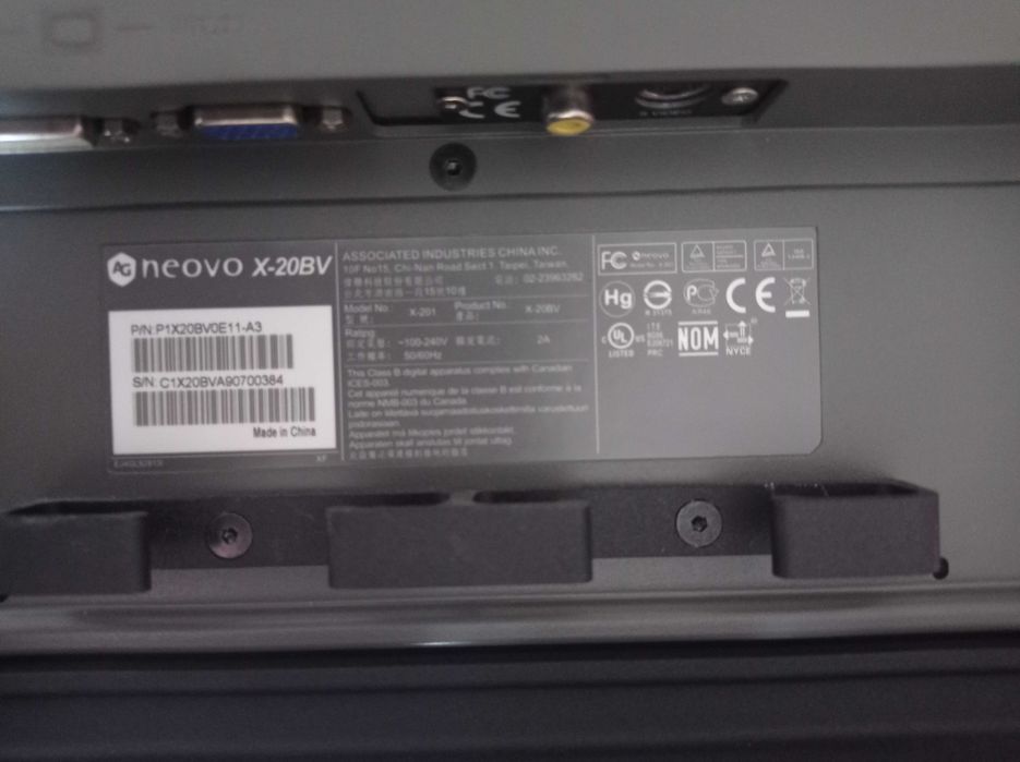 Monitor AG Neovo 20.1'' X-20BV