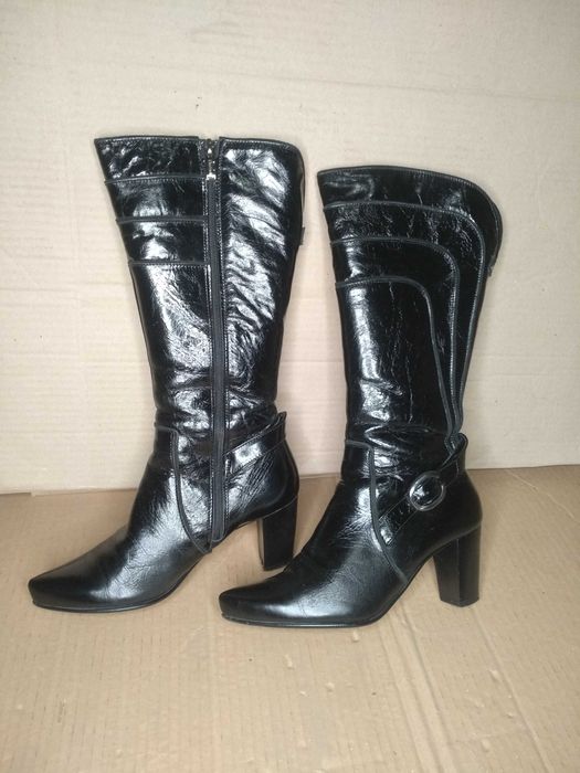 Чоботи шкіряні на хутрі Prima Scarpa р.38