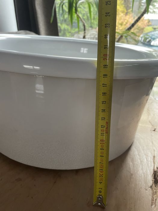 Porcelanowy okrągły zlewozmywak