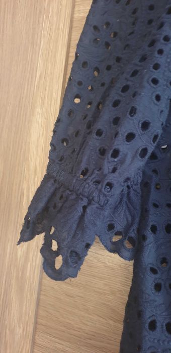 Bluzka Ażurowa, czarna M/L