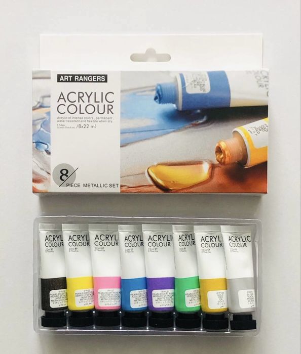 Акрилові фарби на різну кількість кольорів