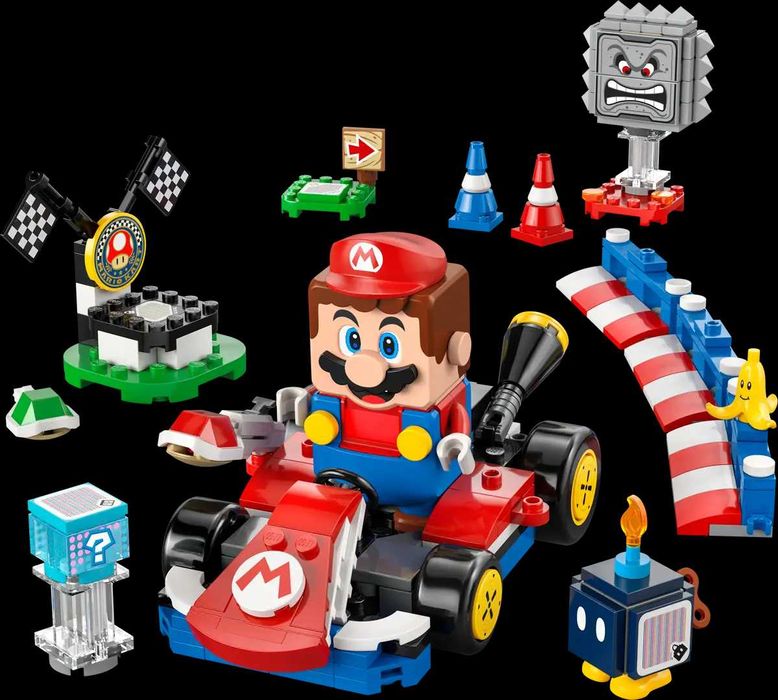 Mario Kart™ – LEGO® 72043 Mario™ interativo e Kart padrão