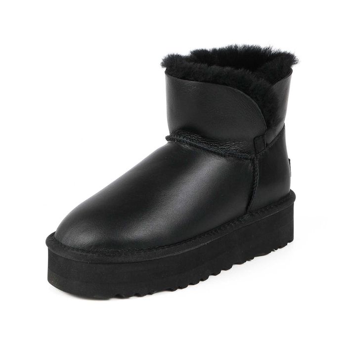 Шкіряні жіночі уггі на платформі UGG Australia