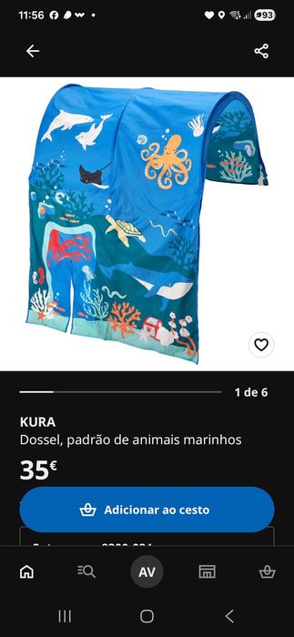 Cama de Criança Kura+dossel Kura
