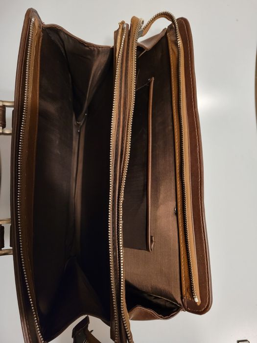 Aktówka brązowa na dokumenty