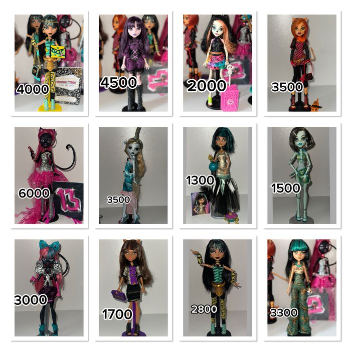 Ляльки монстер хай monster high Клео,Елізабет,Скелітта,Кетті Нуар,Лагуна Блю,Френкі