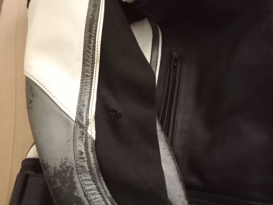 Blusão motard Bering em pele