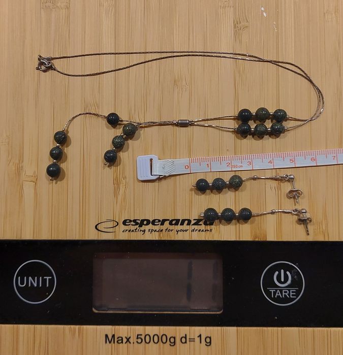 Komplet srebrnej biżuterii