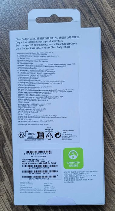 Etui Samsung Clear Gadget Case do Galaxy S23 FE bezbarwne NOWE