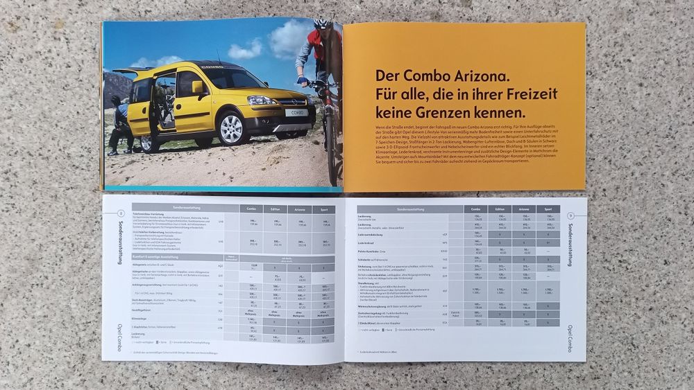 OPEL Combo Prospekt