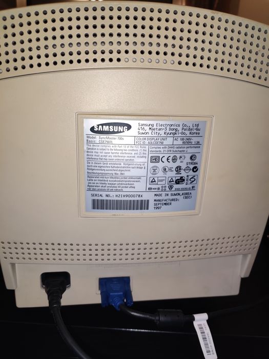 Monitor Samsung SyncMaster 700s