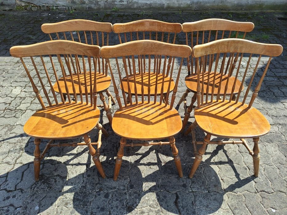 krzesła windsor Nichols & Stone 6 szt. patyczaki