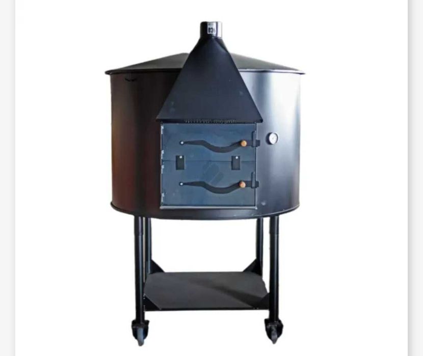 Forno a lenha com rodas