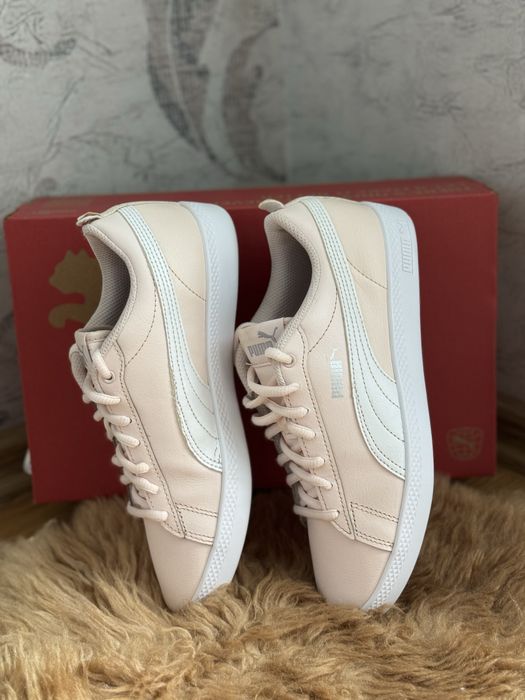 Кожаные кеды кроссовки Puma Smash v2 L оригинал, размер 37,5