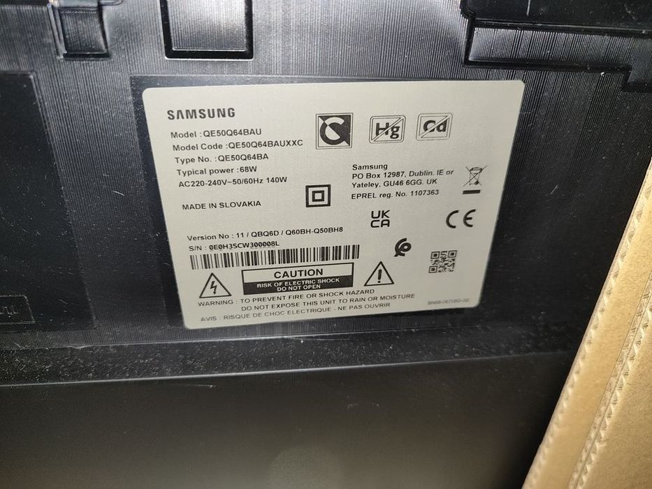 Samsung 50 cali uszkodzony QE50Q64BAU