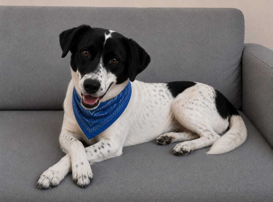 BAZYLI  1,5 roczny młody psiak do adopcji, uratowany w Bułgarii