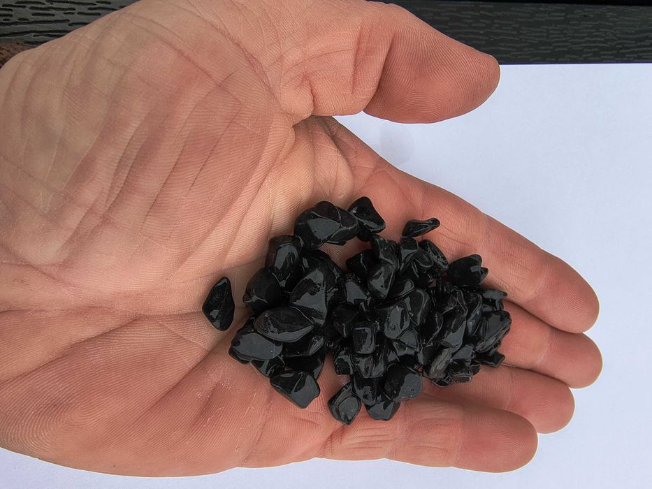 Żwir Czarny 5-9mm podłoże OTACZANY nie kaleczy ryb!!! akwarium żwirek