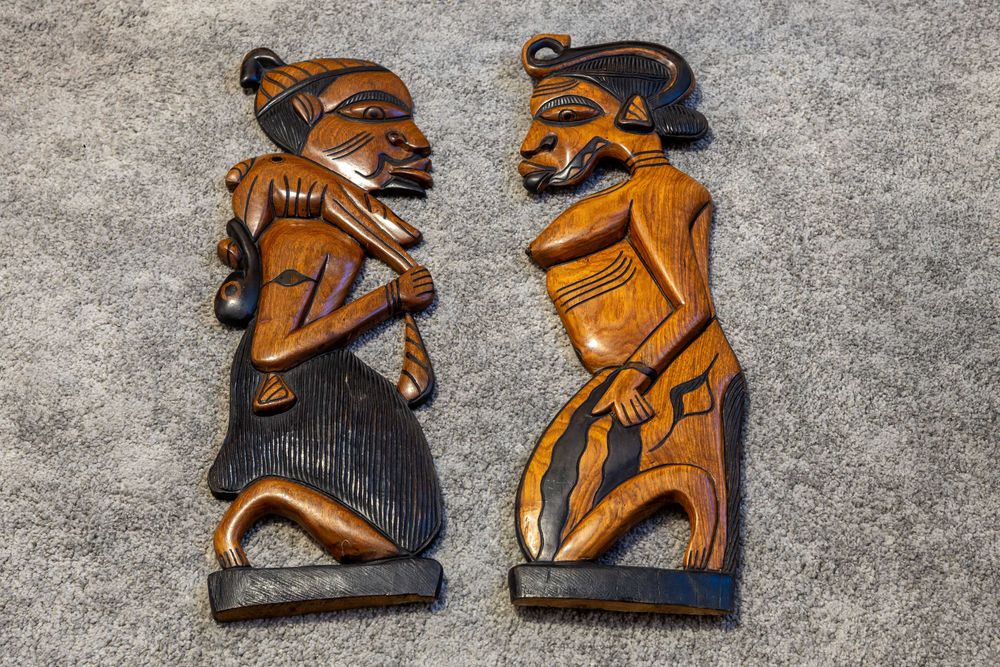 Conjunto de 2 Peças em Madeira