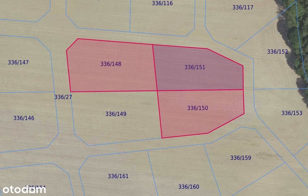 Działki 336/148 i inne w miejscowości Grabowno Wielkie