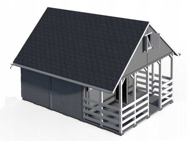Domek Letniskowy Drewniany Całoroczny 5m/5m 15mm