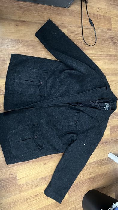 Lekko ocieplany płaszcz xxl męski