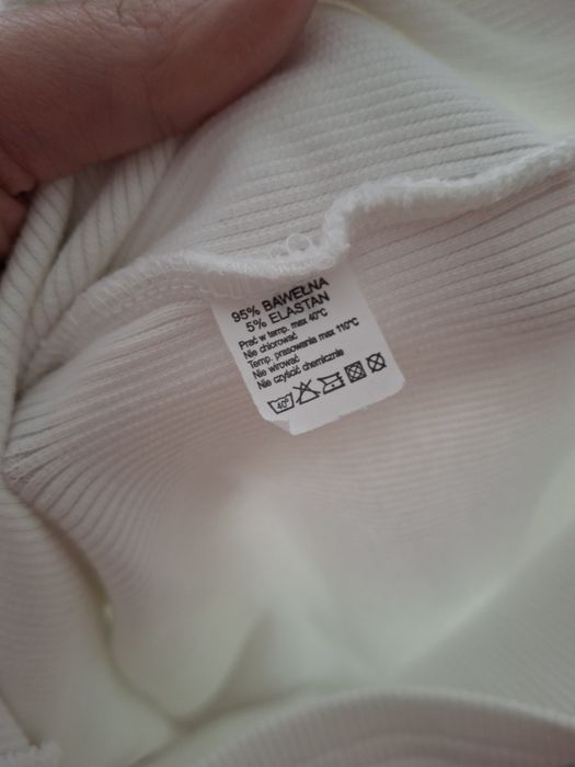 Rozmiar XS S, Lila Lou biała prążkowana sukienka, dopasowana obcisła