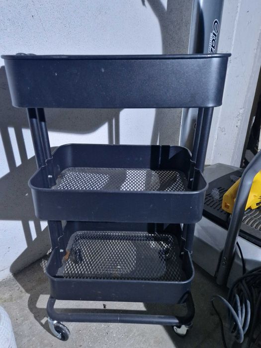 Carrinho cesto de apoio com rodas