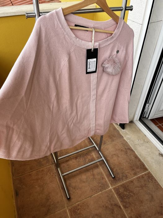 Poncho rosa Senhora