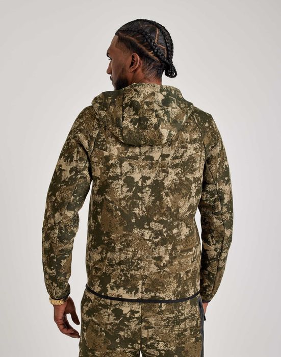 ОРИГІНАЛ! Кофта Nike Tech Fleece Fz Wr Camo Green XL XXL | HV5055-276