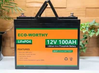 Акумулятор lifepo4 12v 100ah Eco Worth смарт BMS Bluetooth Аккумулятор